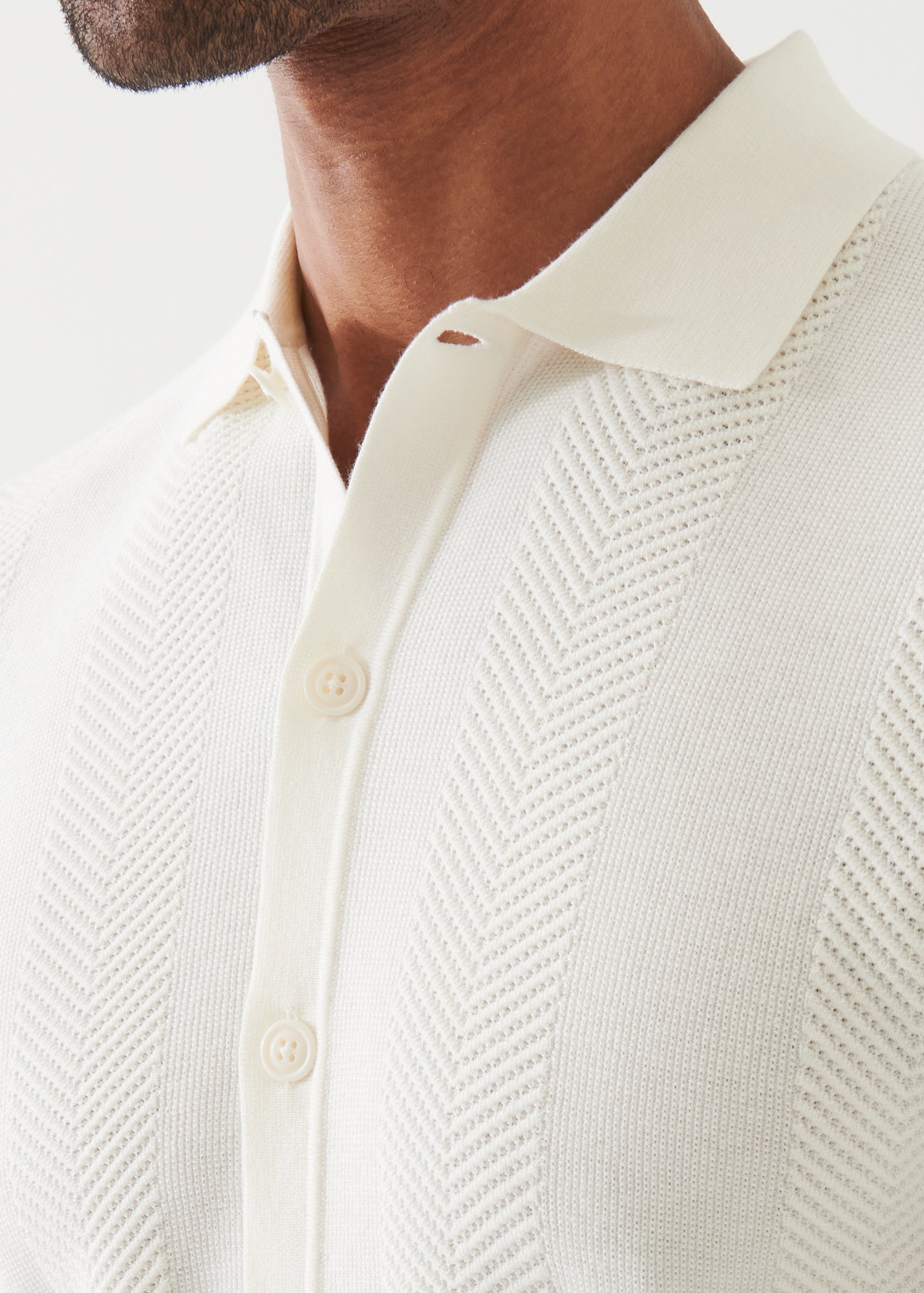 Cotton Cashmere Blend Knit Shirt