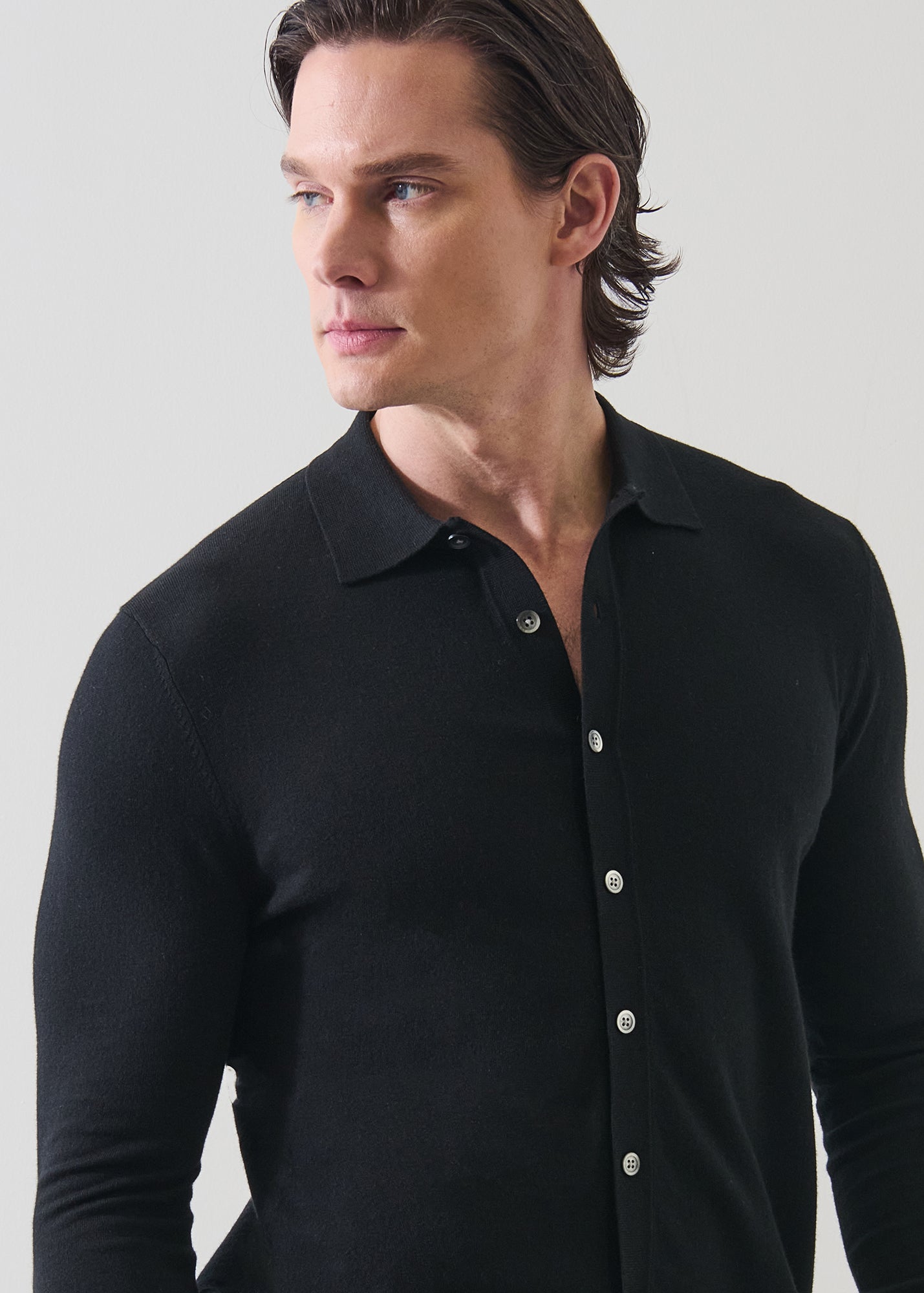 Cotton Cashmere Knit Shirt - PATRICK ASSARAF