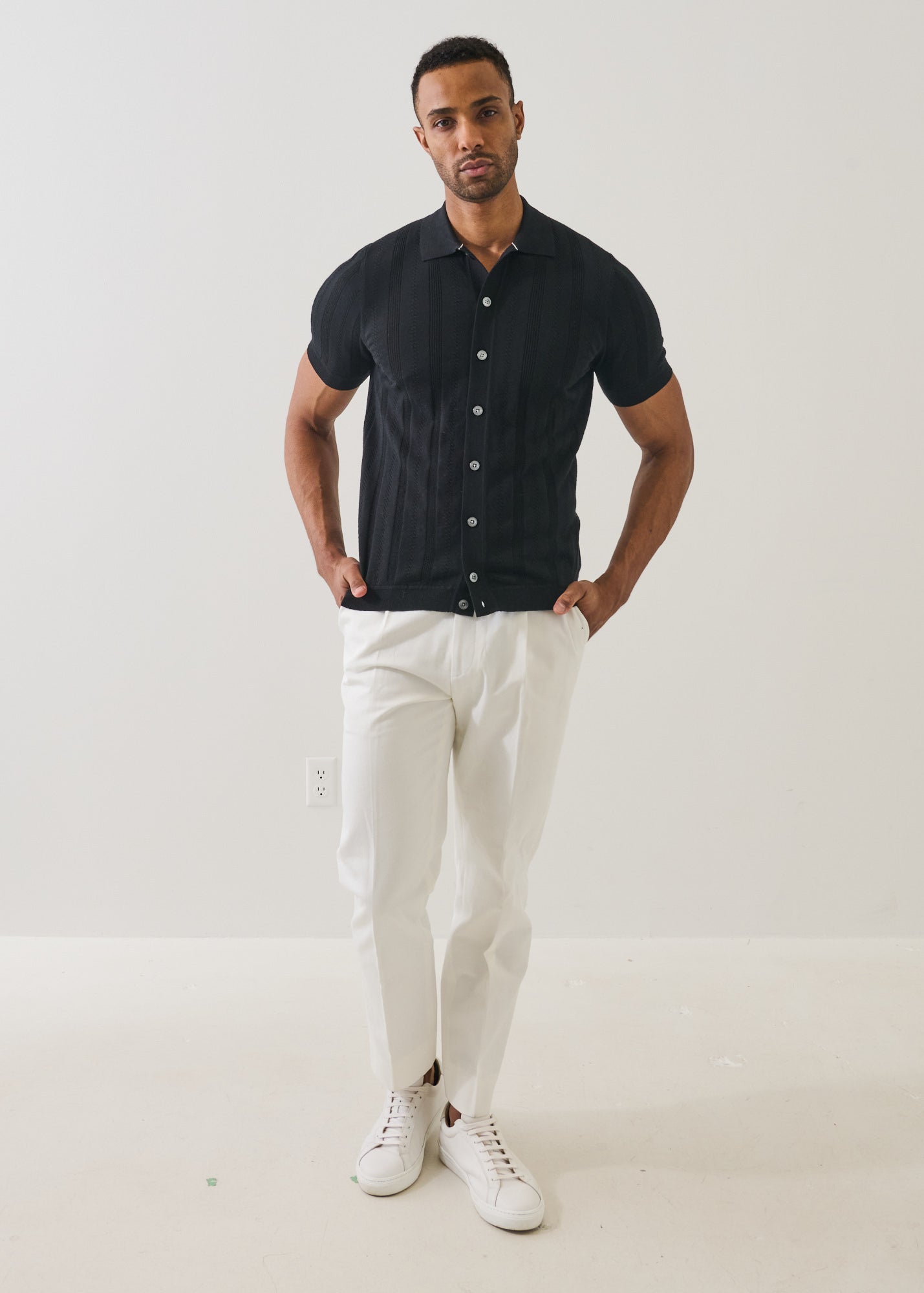 Cotton Cashmere  Knit Shirt - PATRICK ASSARAF