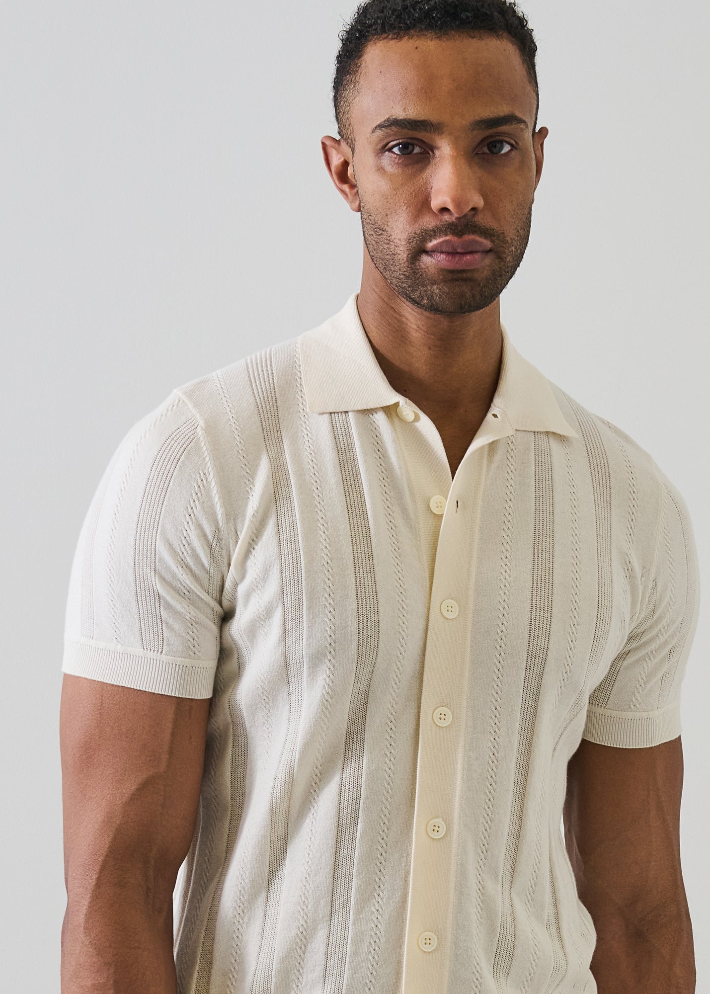 Cotton Cashmere  Knit Shirt - PATRICK ASSARAF