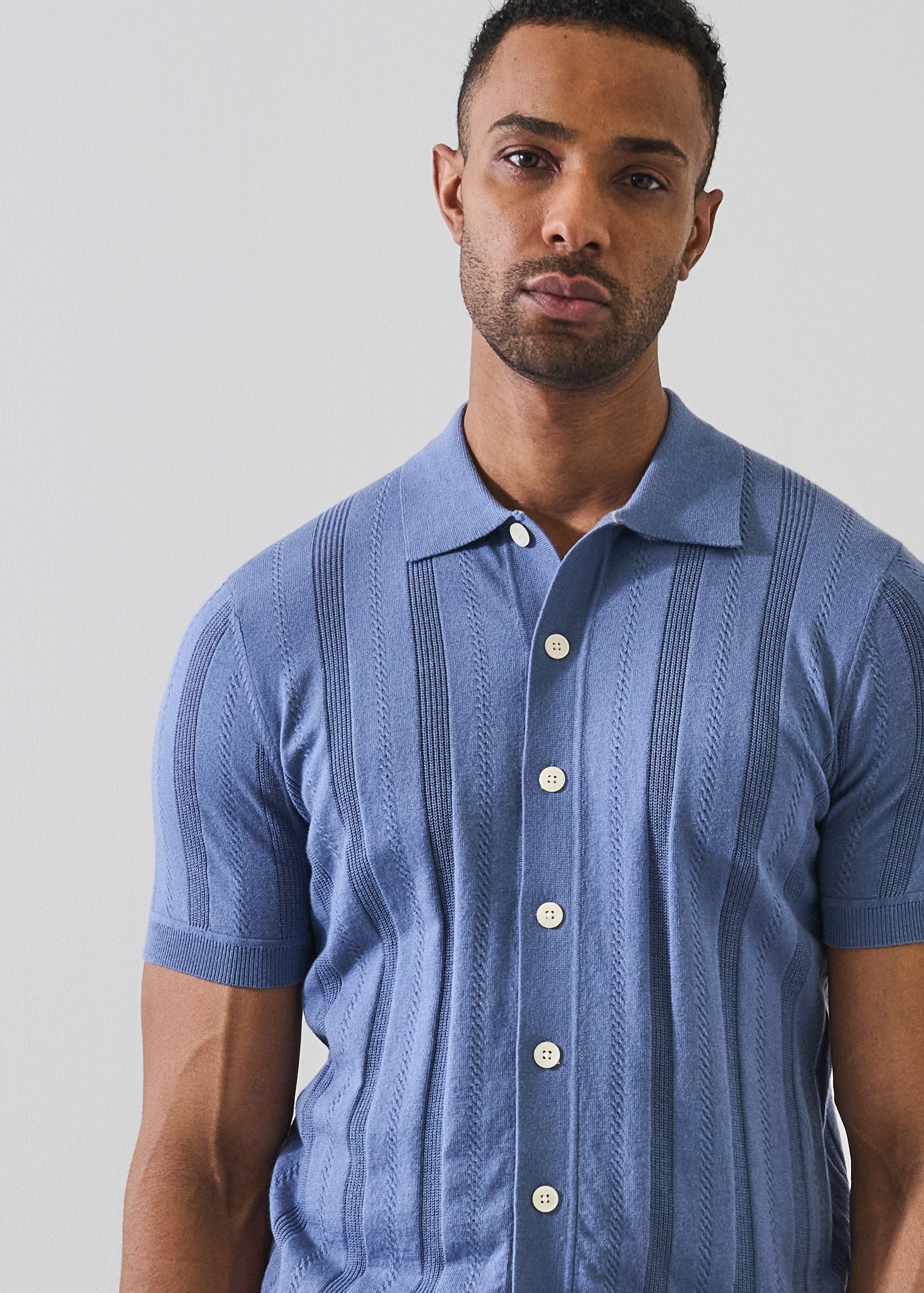 Cotton Cashmere  Knit Shirt - PATRICK ASSARAF