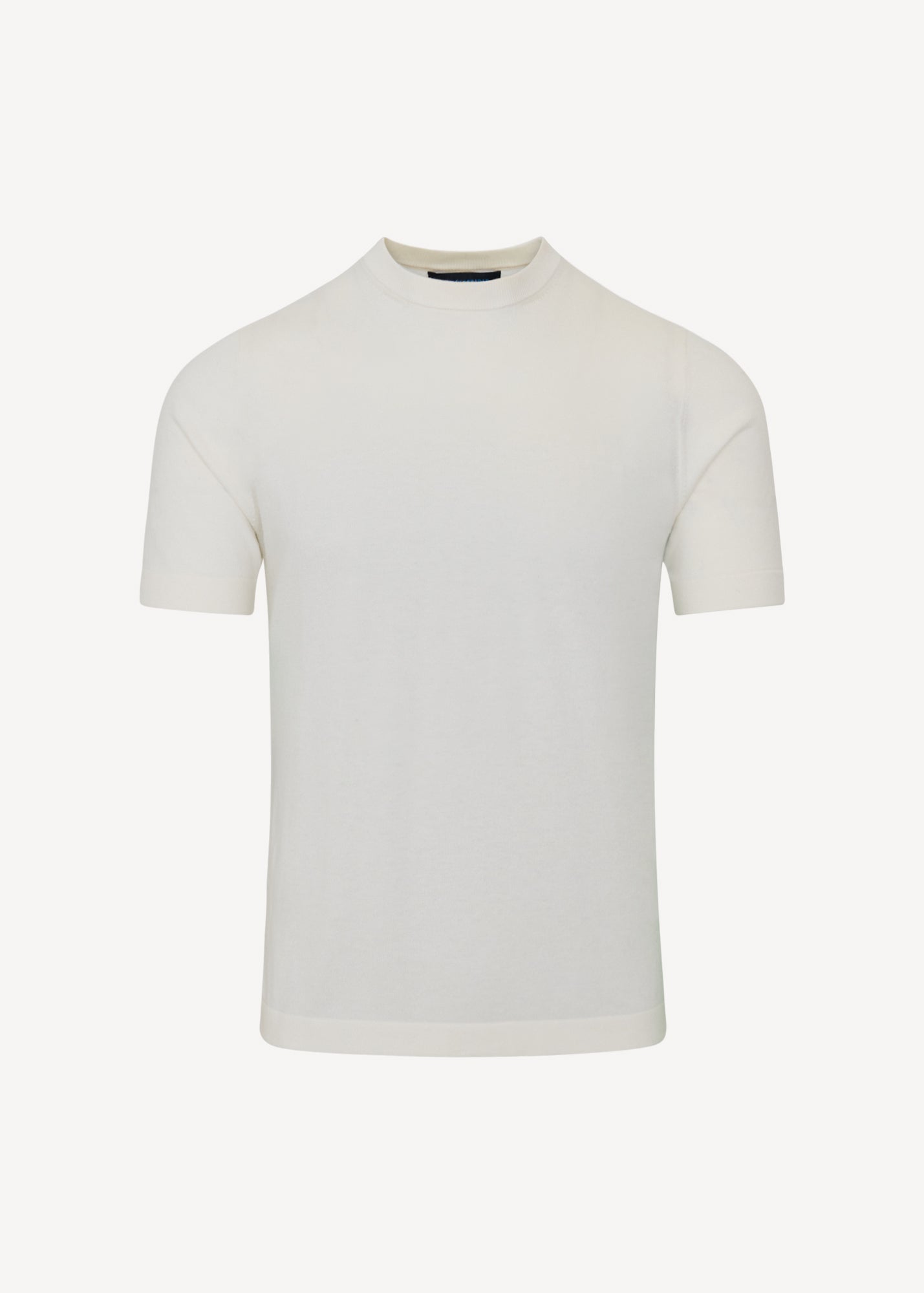 Cotton Blend Short Sleeve Crewneck