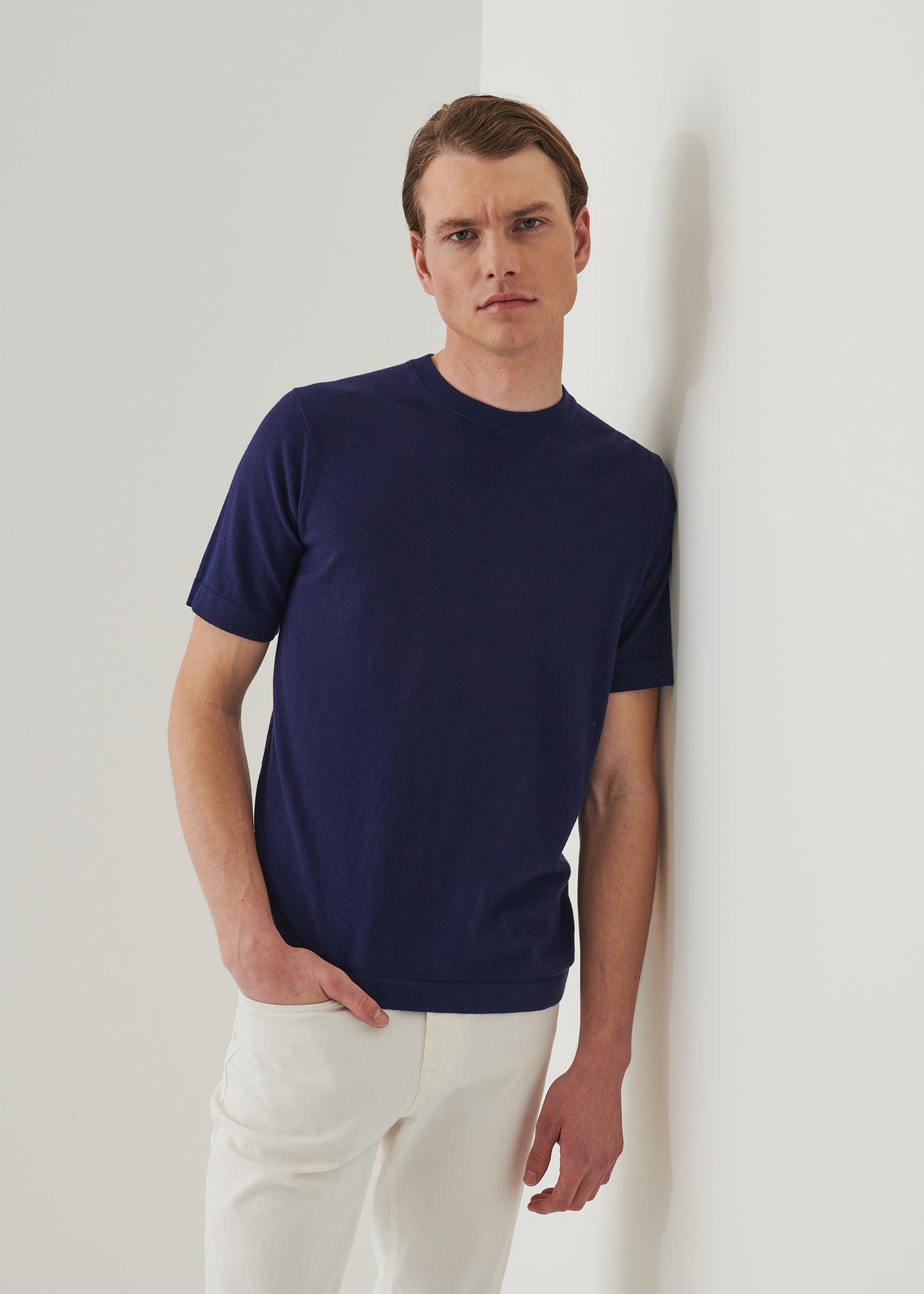 Cotton Cashmere Blend Crewneck