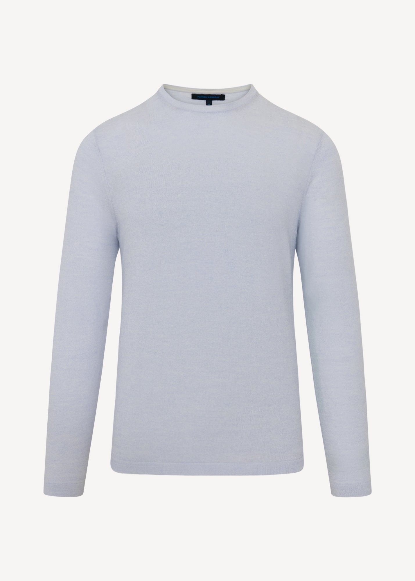 Cotton-Cupro Long Sleeve Crewneck