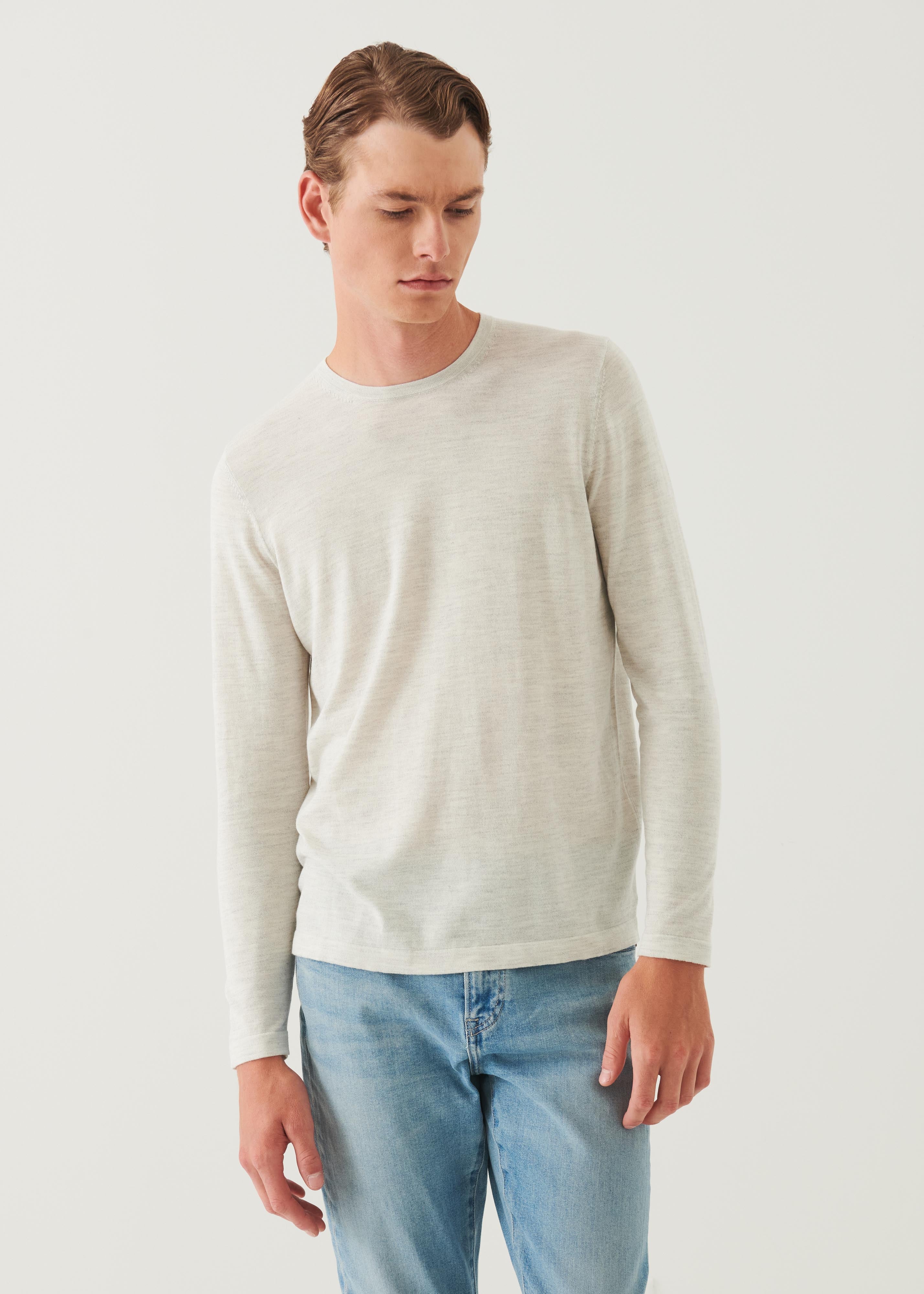 Cotton Cupro Crewneck