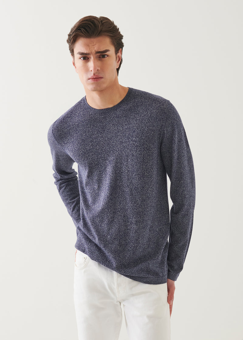 Cotton Cupro Crewneck