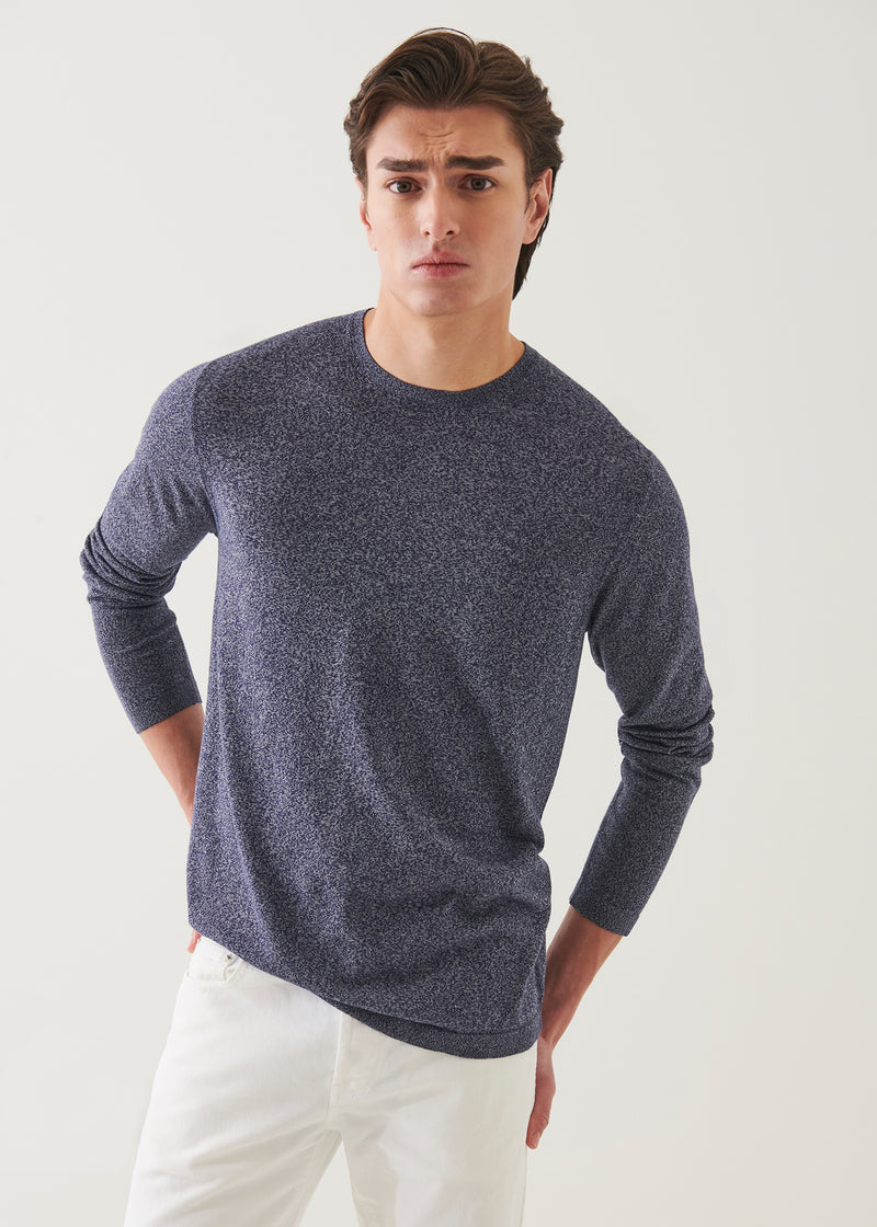 Cotton Cupro Crewneck