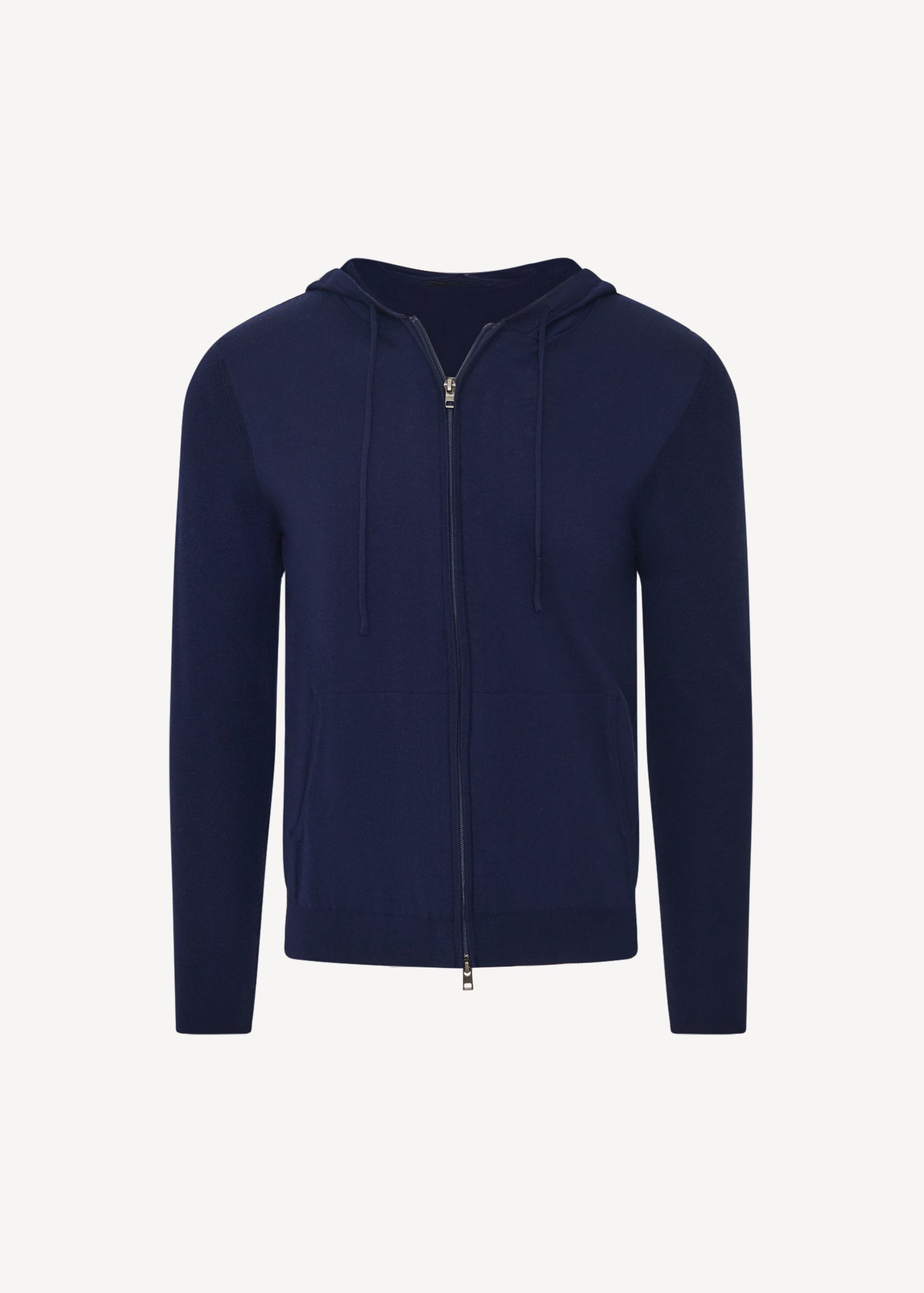 Cotton Cashmere Full Zip Hoodie - PATRICK ASSARAF