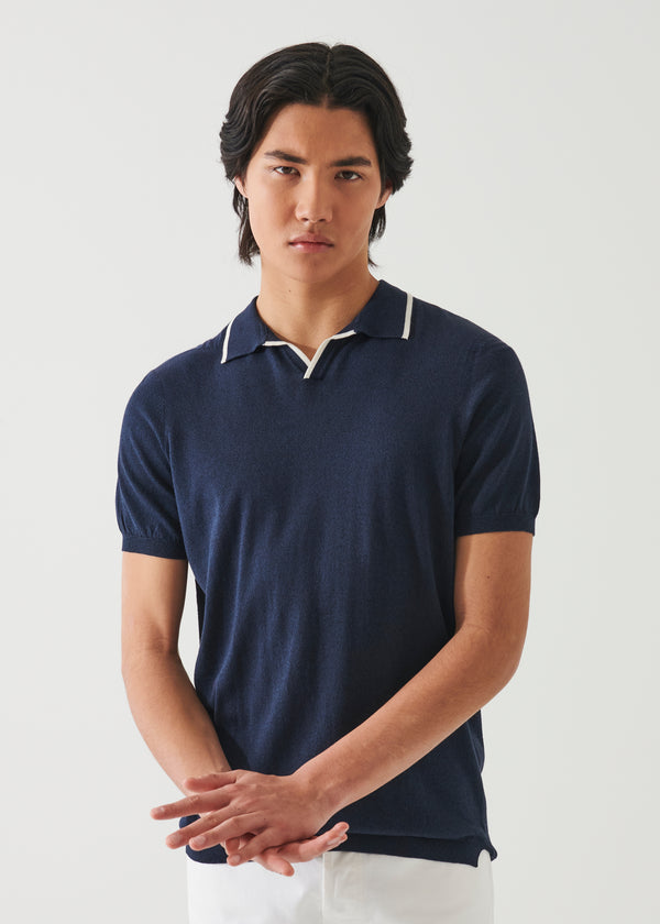 COTTON CUPRO TIPPED POLO