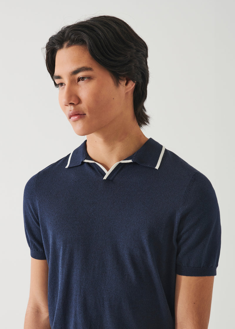 COTTON CUPRO TIPPED POLO