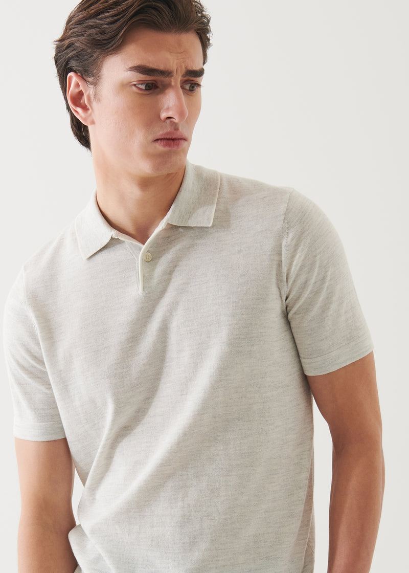 Cotton Cupro Tipped Polo