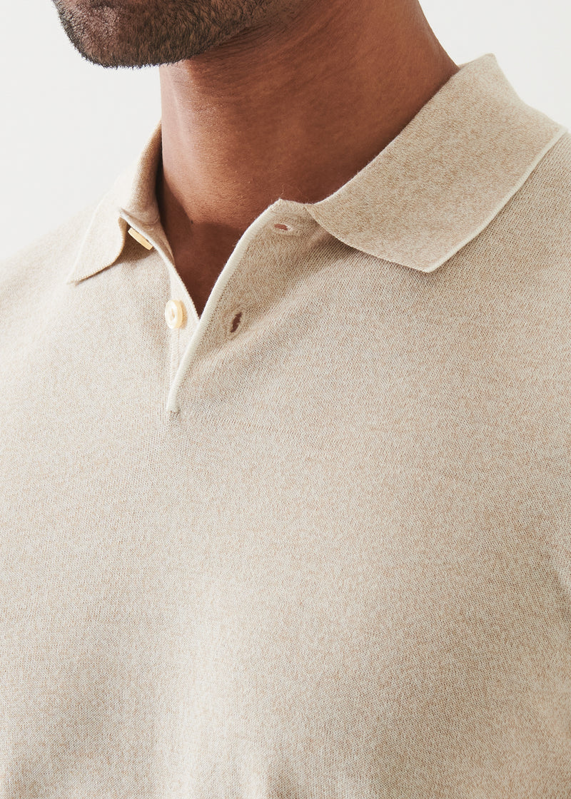 Cotton Cupro Tipped Polo