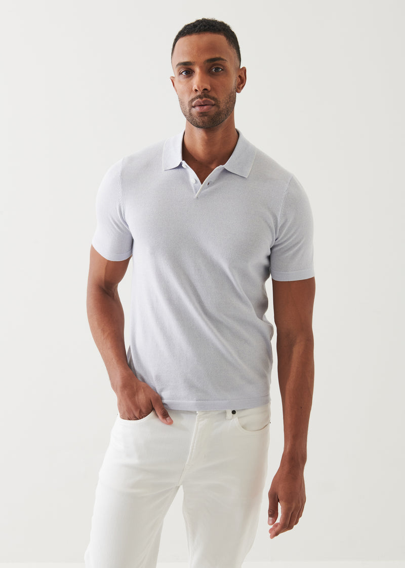 Cotton Cupro Tipped Polo