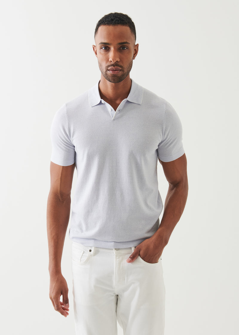 Cotton Cupro Tipped Polo