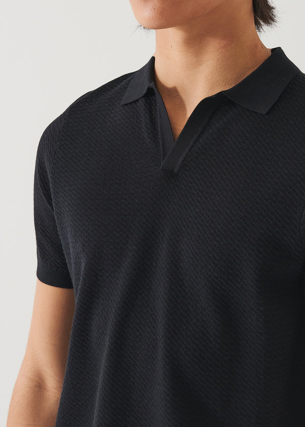 Cotton Cupro Open Polo