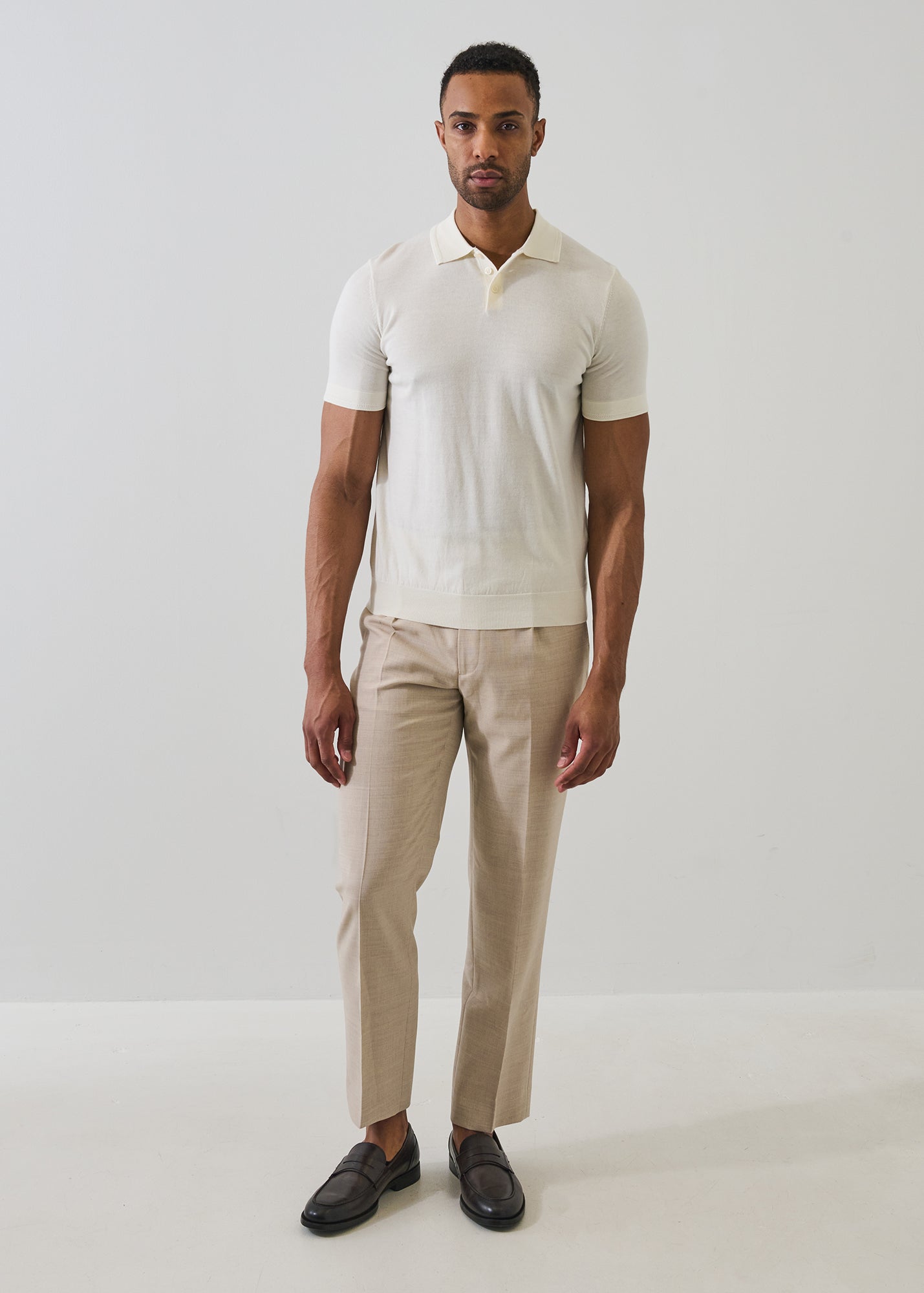Cotton-Cupro Knit Polo - PATRICK ASSARAF