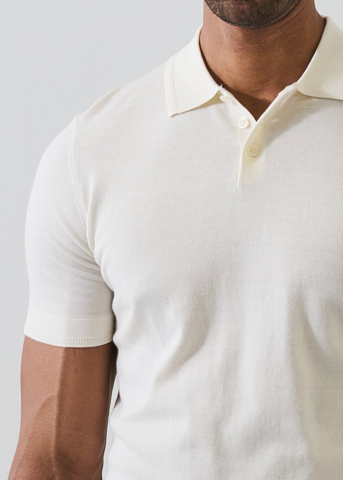 Cotton-Cupro Knit Polo - PATRICK ASSARAF