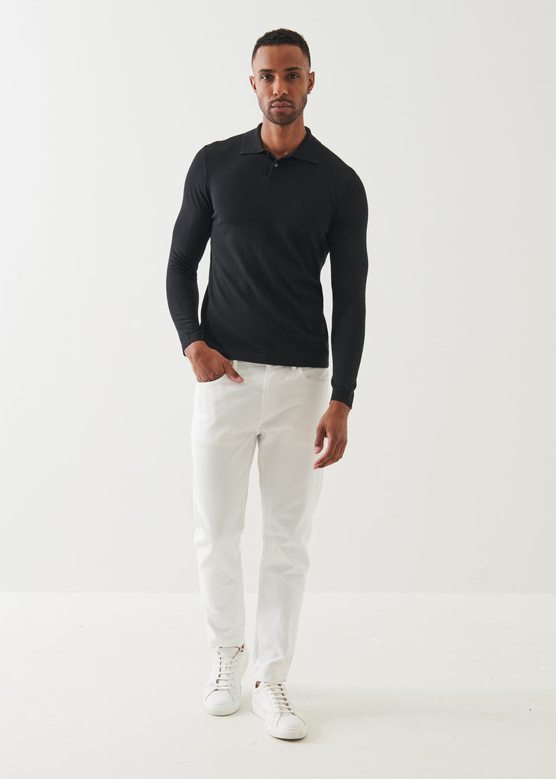 Cotton Cupro Button Polo