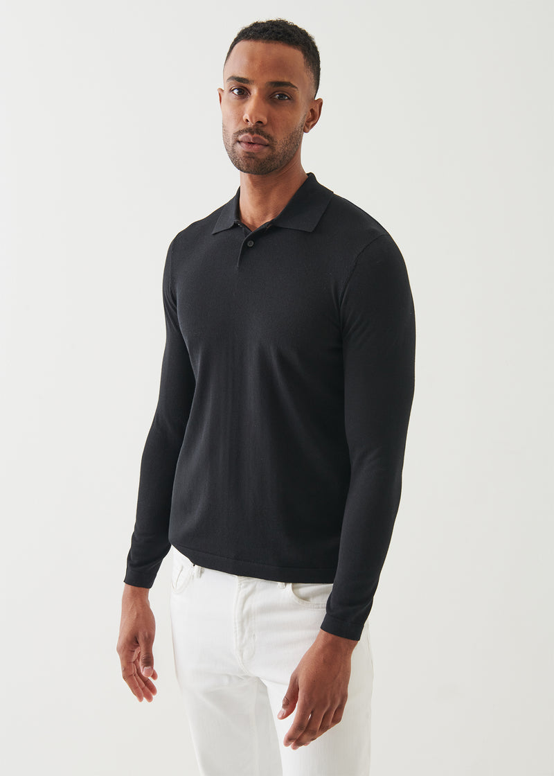 Cotton Cupro Button Polo