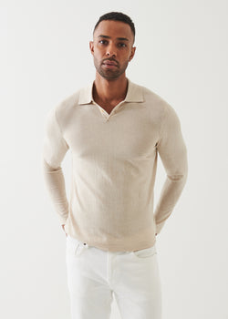 Cotton Cupro Button Polo