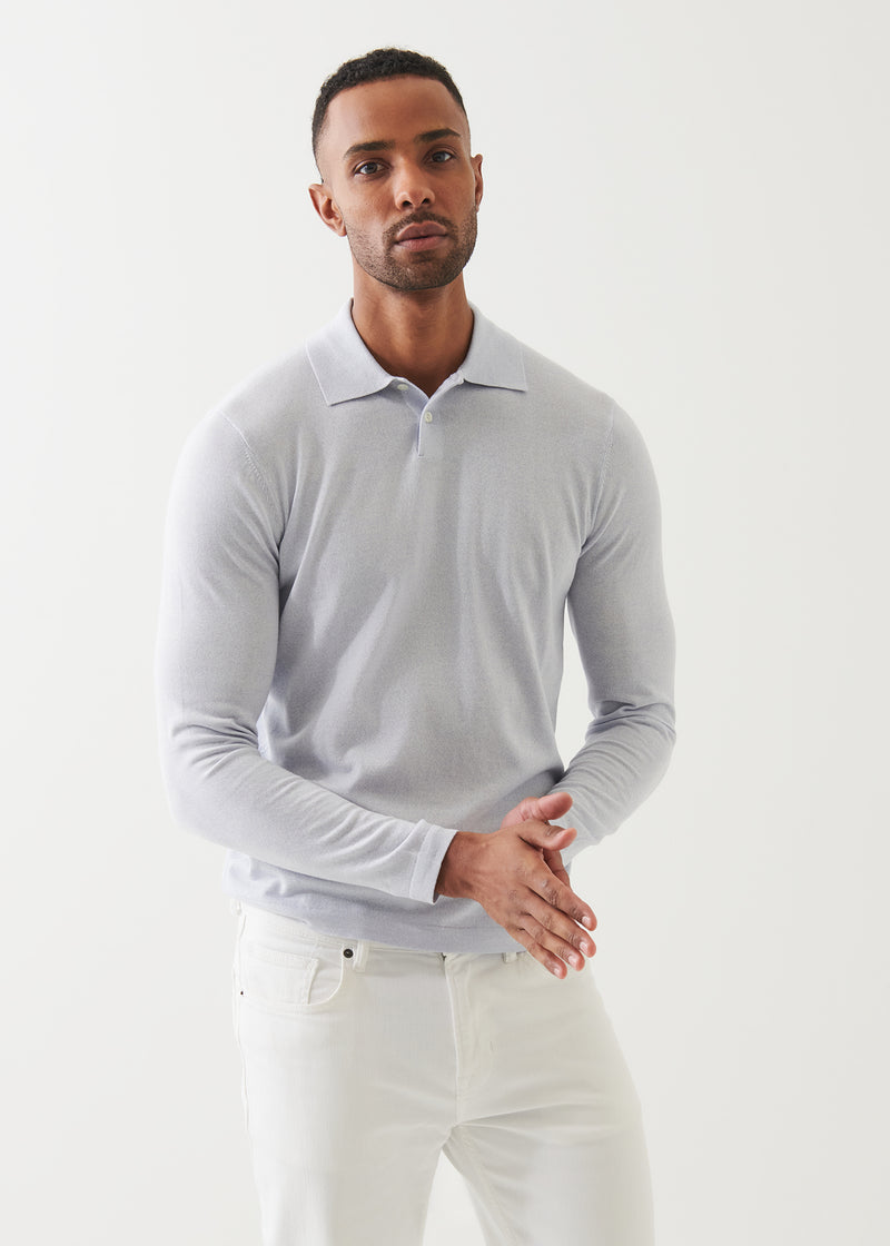 Cotton Cupro Button Polo