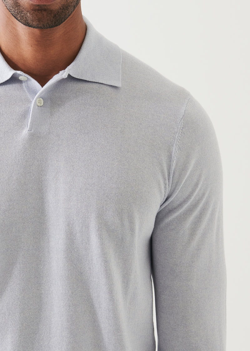 Cotton Cupro Button Polo