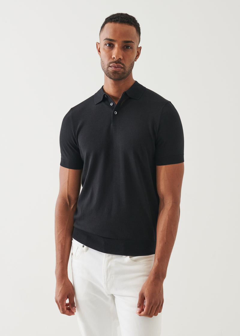 Cotton Cupro Button Polo