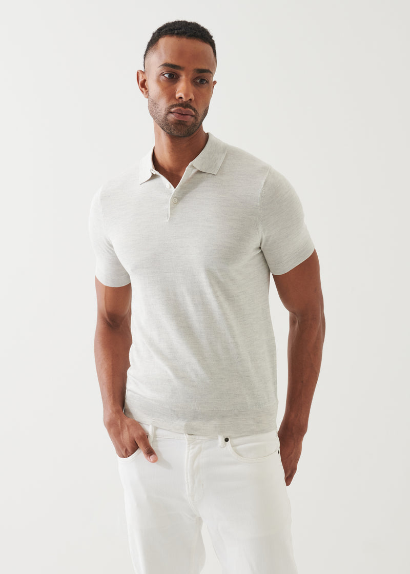 Cotton Cupro Button Polo
