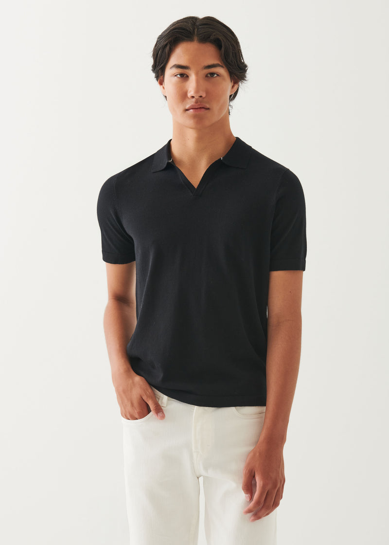 Cotton Cupro Open Polo