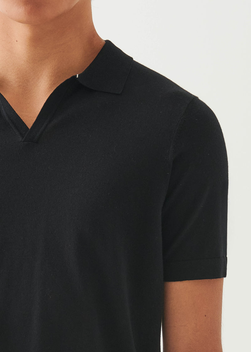 Cotton Cupro Open Polo