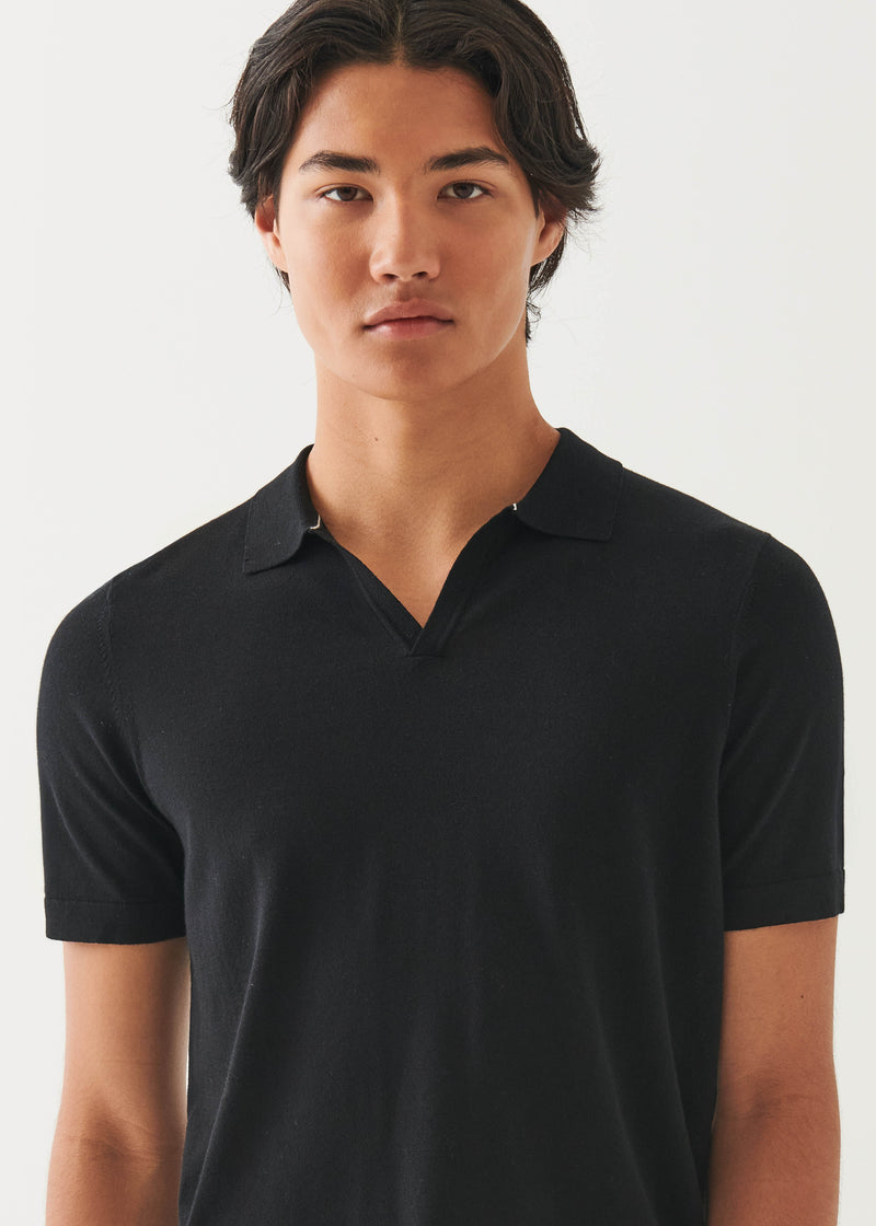 Cotton Cupro Open Polo