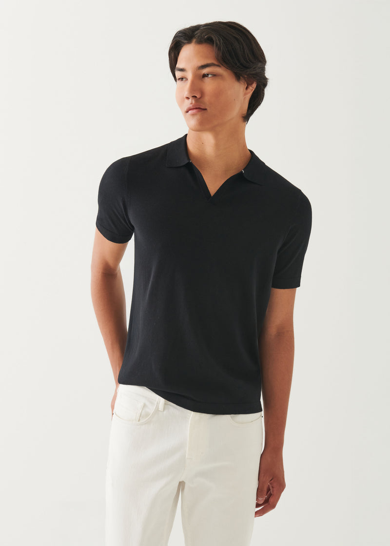 Cotton Cupro Open Polo