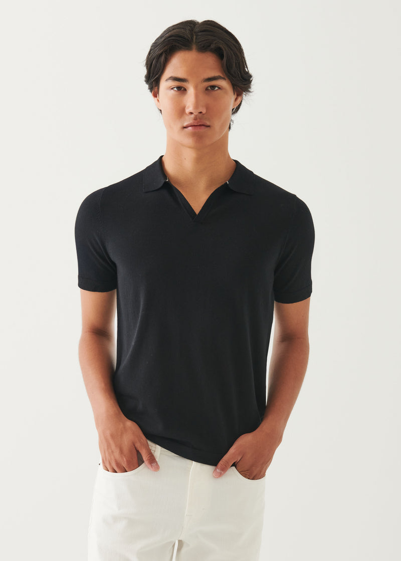 Cotton Cupro Open Polo