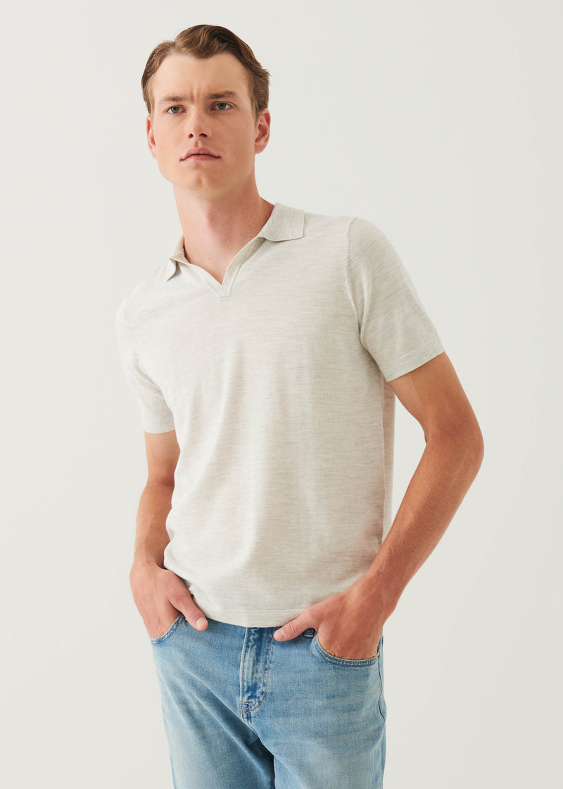 Cotton Cupro Open Polo