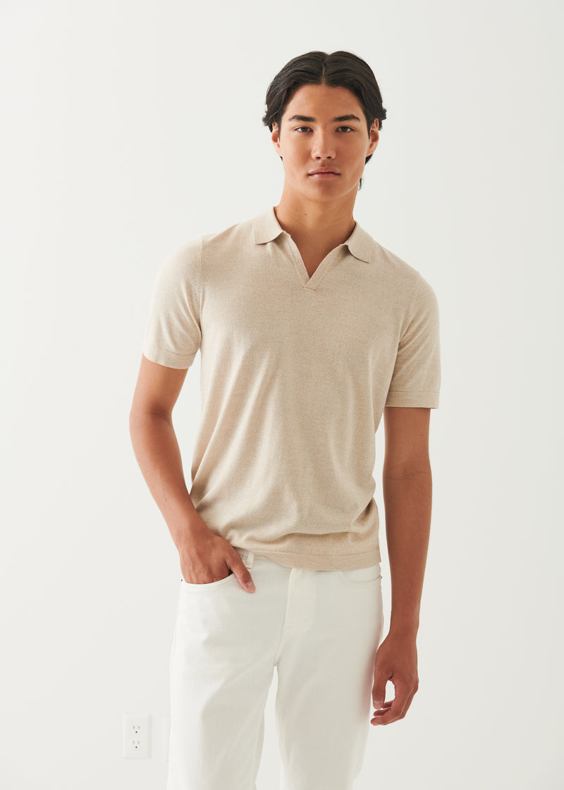 Cotton Cupro Open Polo