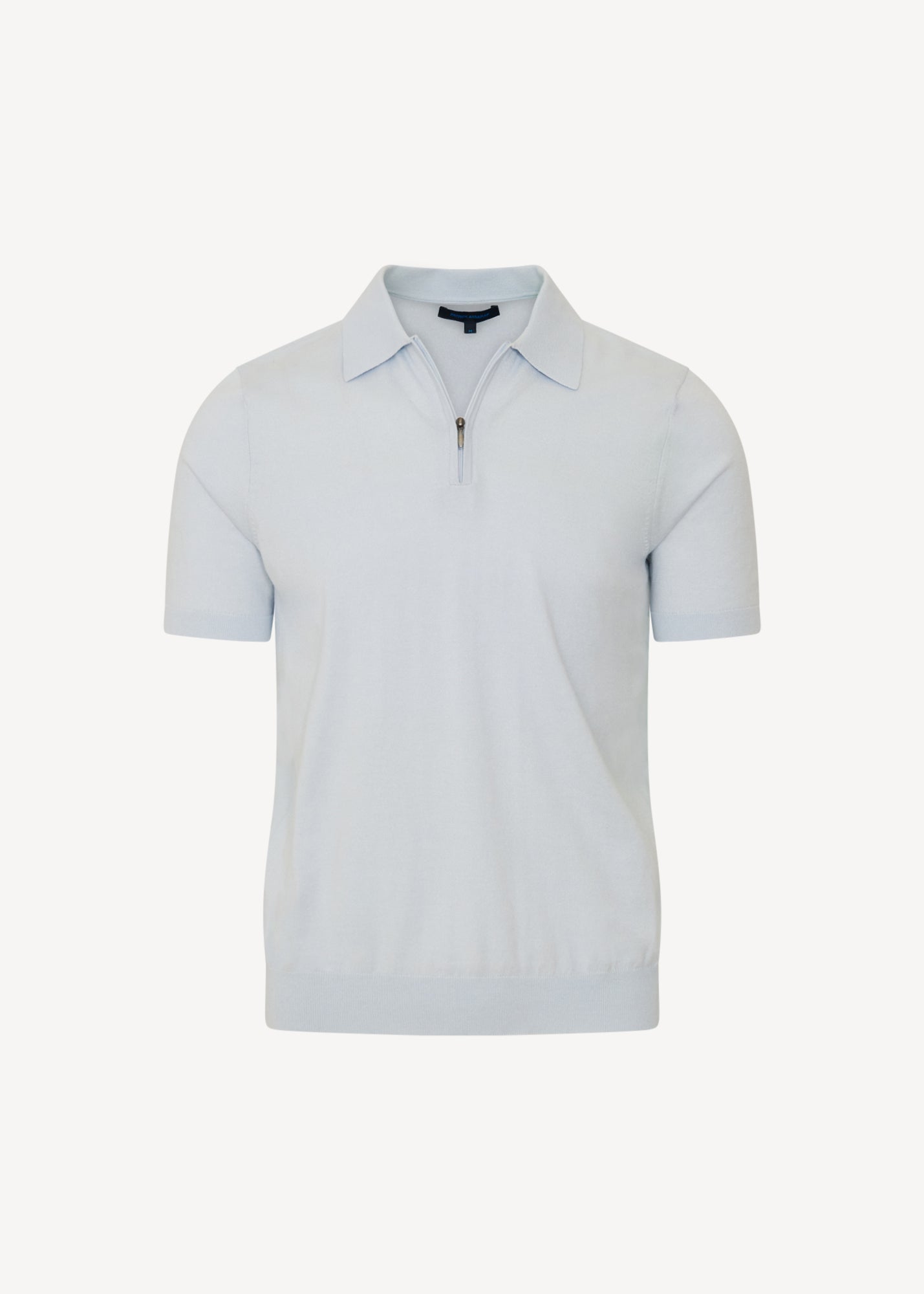 Cotton Blend Zip Polo - PATRICK ASSARAF