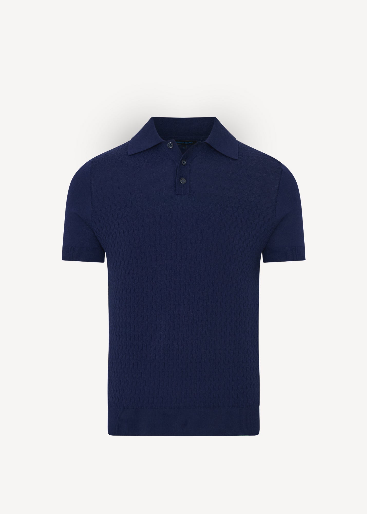 Cotton Blend Triangle Stitch Polo