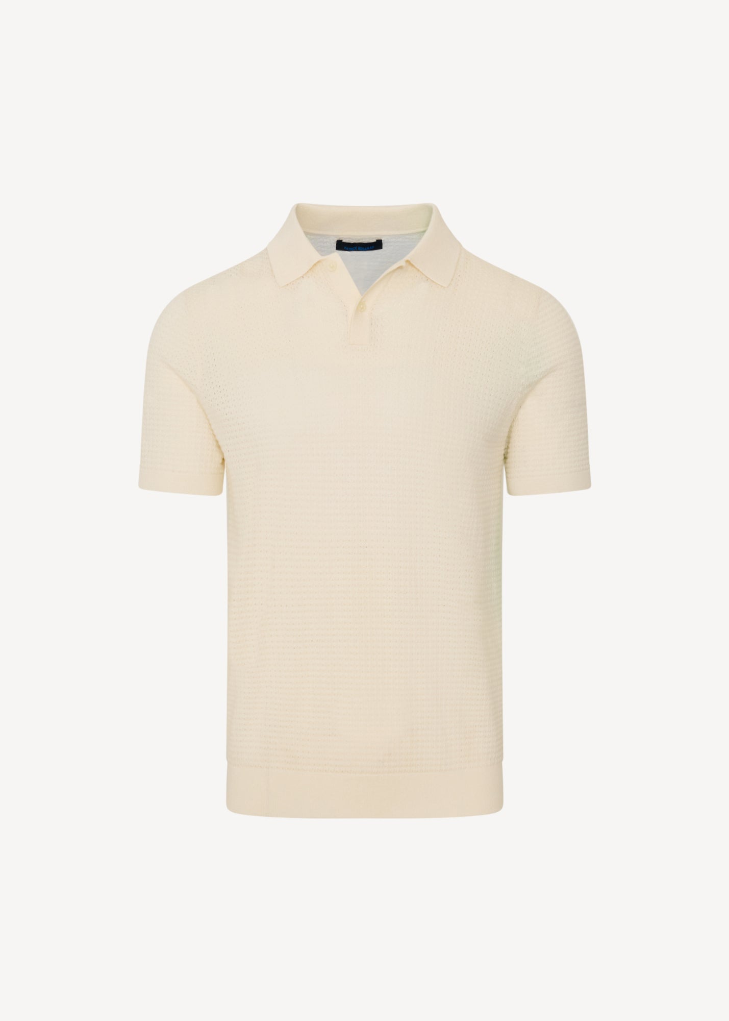 Cotton Blend Honeycomb Stitch Polo - PATRICK ASSARAF