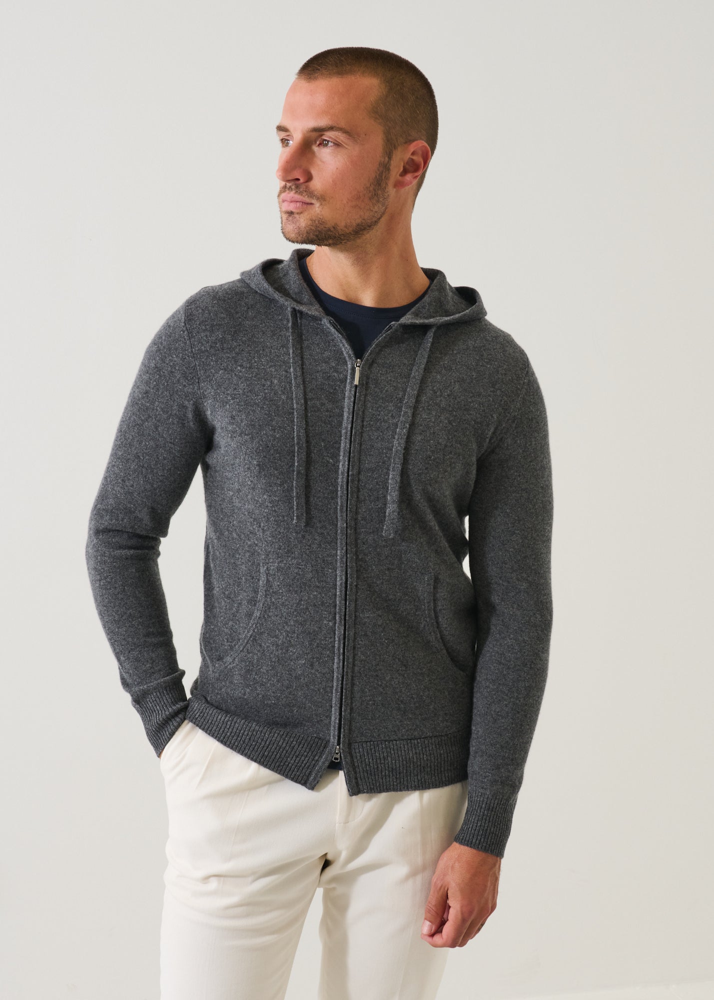 Nano Cashmere Full Zip Hoodie