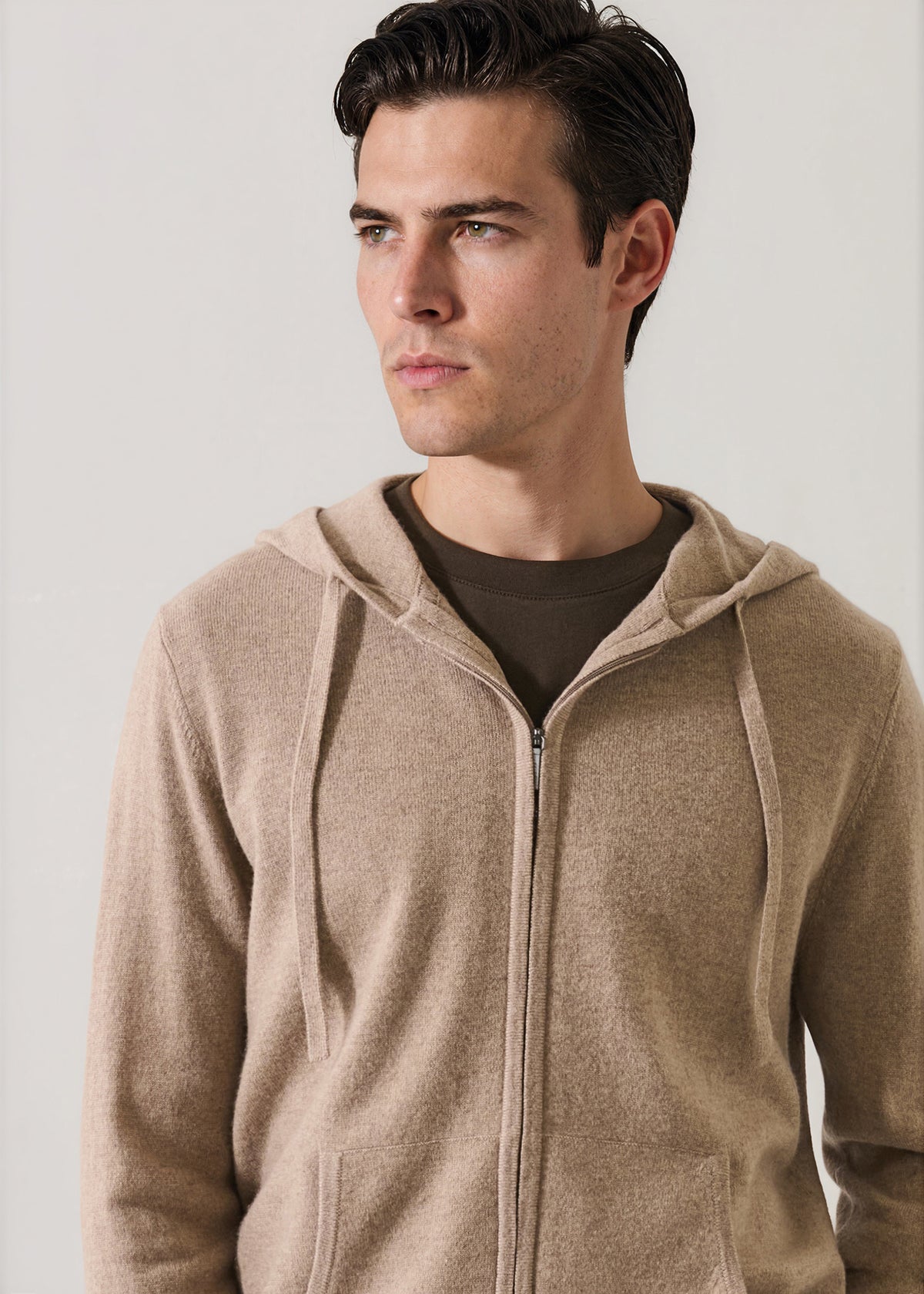 Nano Cashmere Full Zip Hoodie - PATRICK ASSARAF