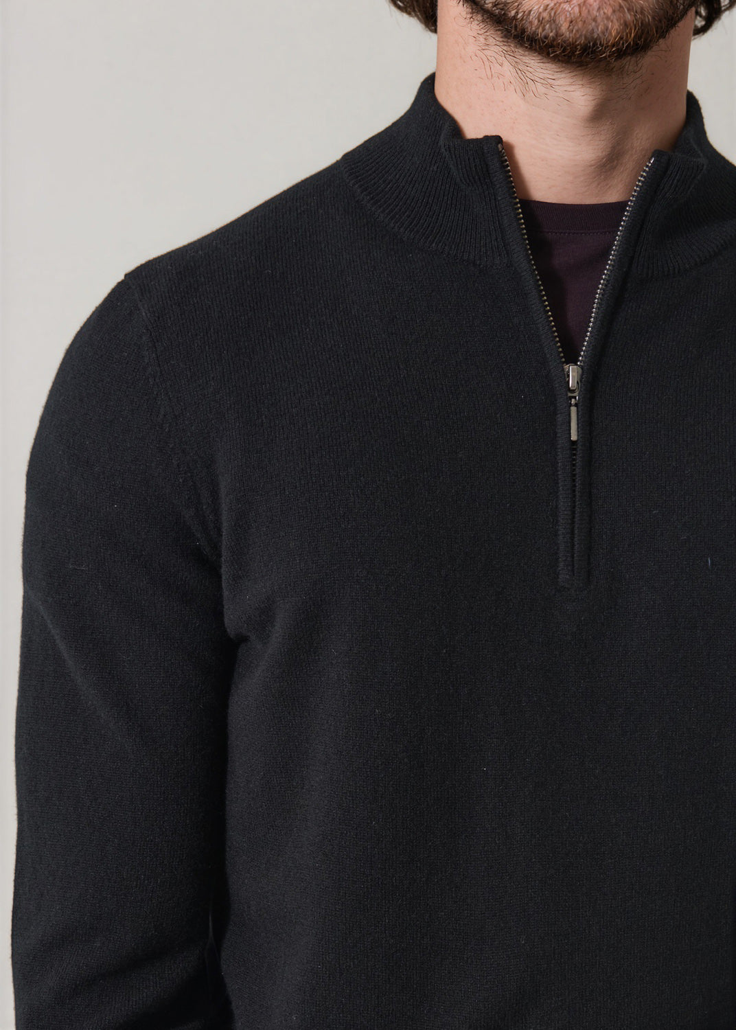 Nano Cashmere Quarter Zip - PATRICK ASSARAF