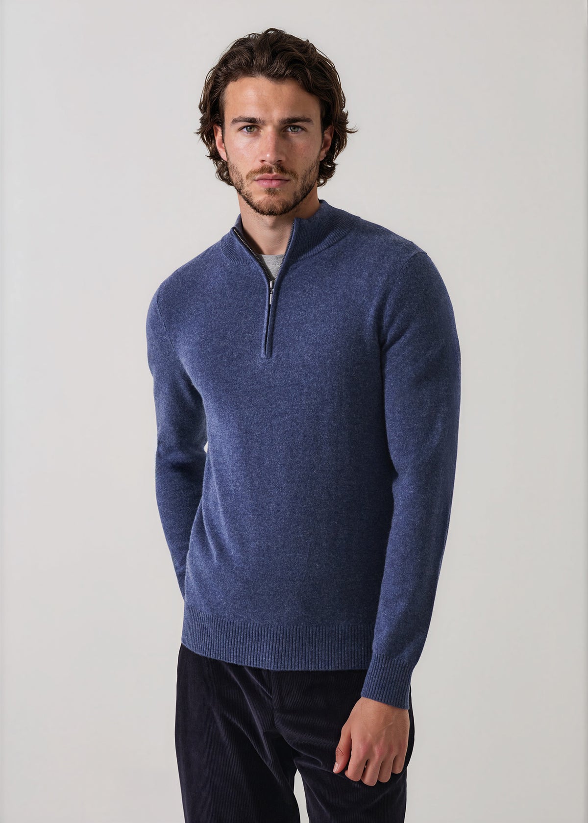 Nano Cashmere Quarter Zip - PATRICK ASSARAF
