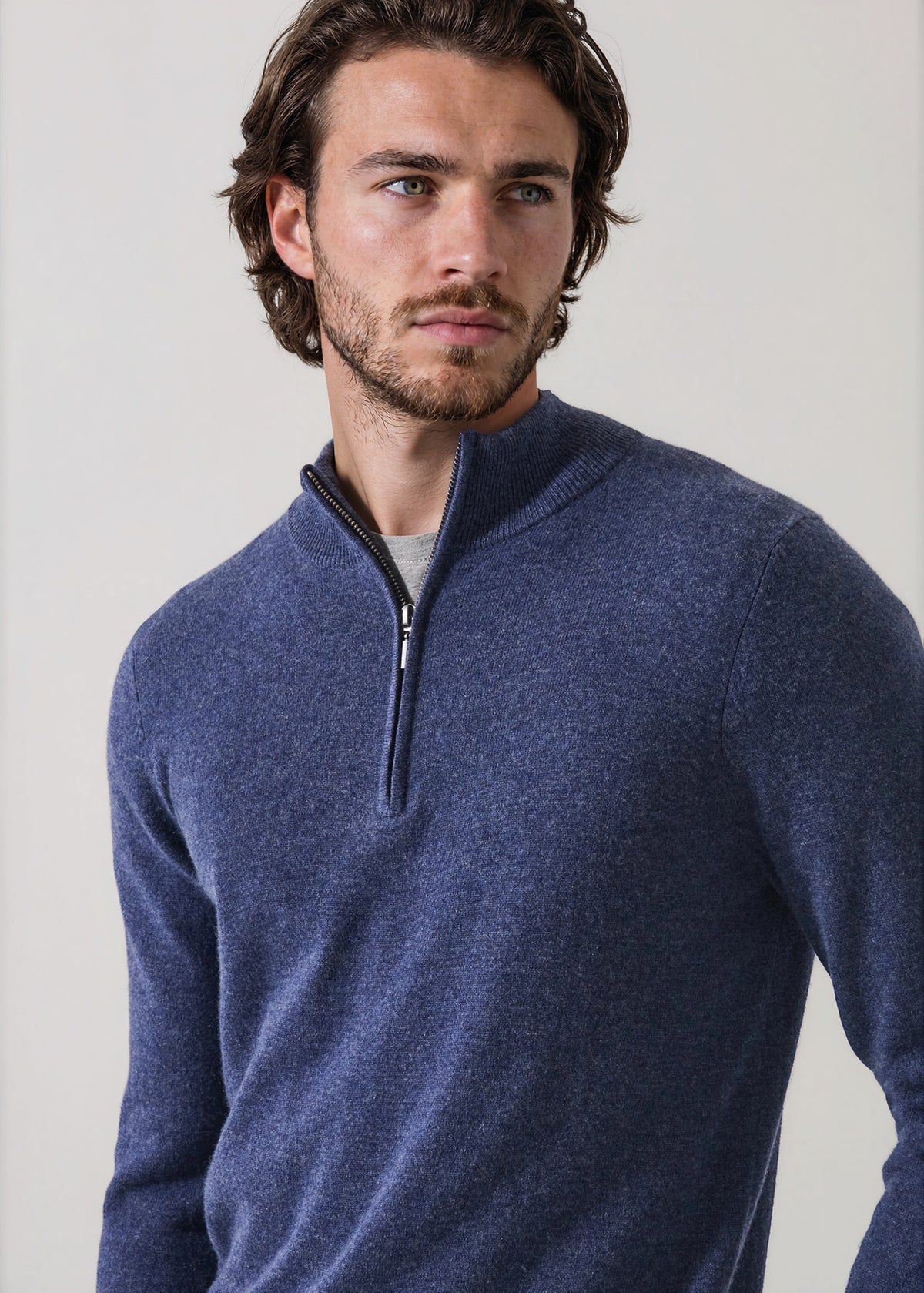Nano Cashmere Quarter Zip - PATRICK ASSARAF