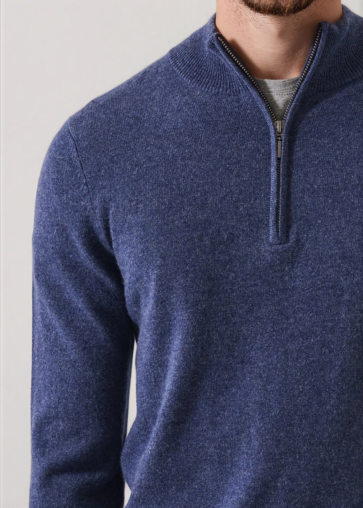Nano Cashmere Quarter Zip - PATRICK ASSARAF