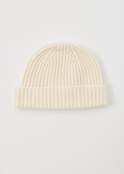 Cashmere Ribbed Beanie