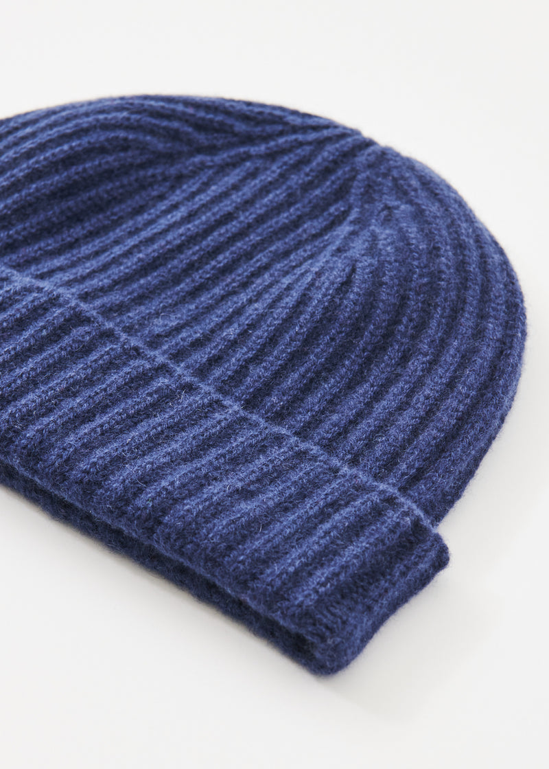 Cashmere Ribbed Beanie