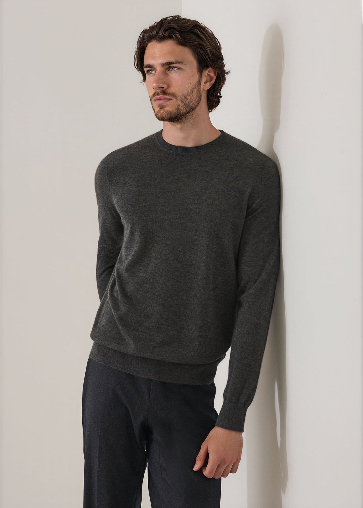 Fine Gauge Cashmere Crew Neck - PATRICK ASSARAF