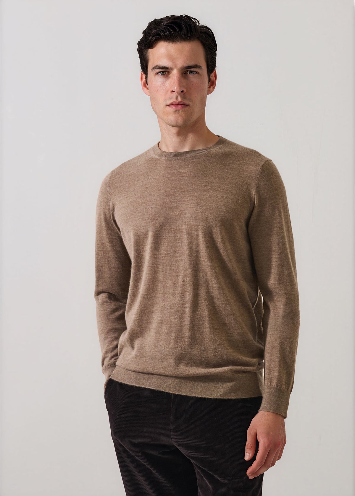 Fine Gauge Cashmere Crew Neck - PATRICK ASSARAF