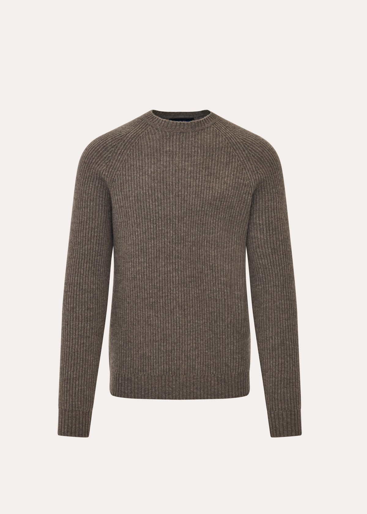 Merino-Cashmere Ribbed Raglan Crewneck - PATRICK ASSARAF