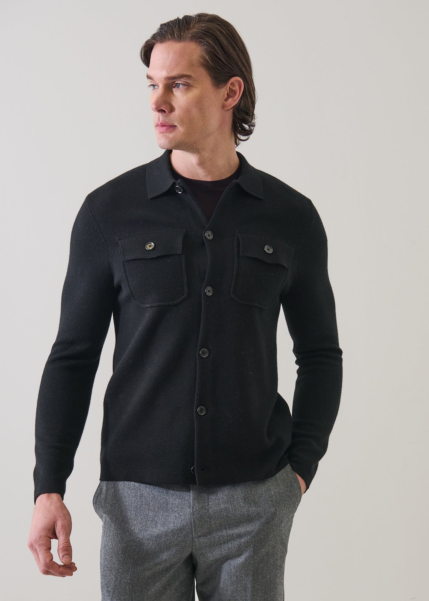 Double Face Merino Utility Jacket - PATRICK ASSARAF